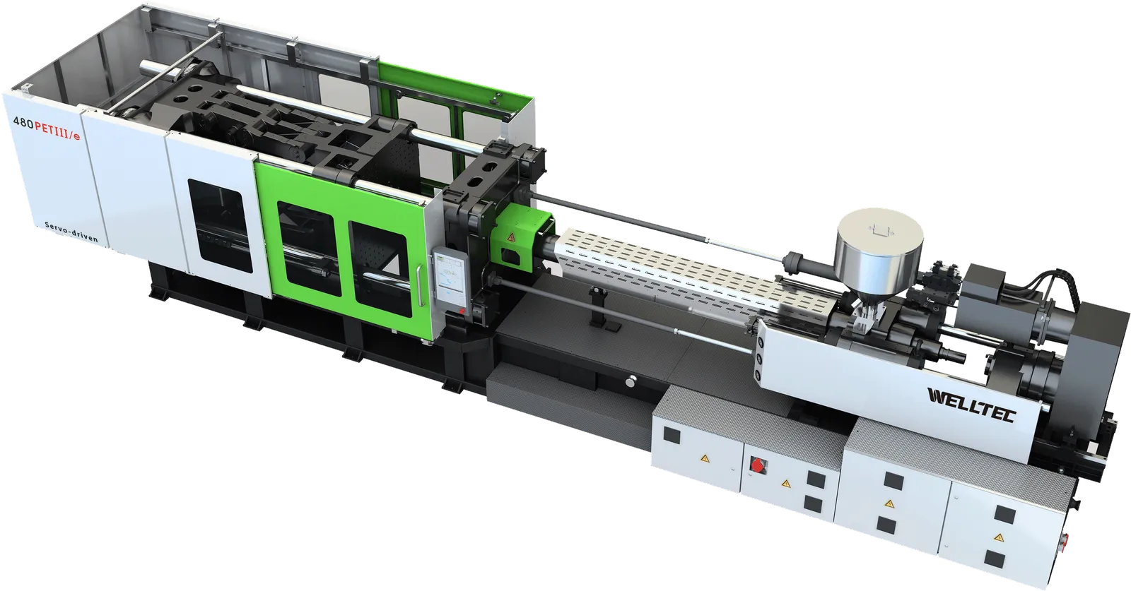 Welltec PETIII injection moulding machine